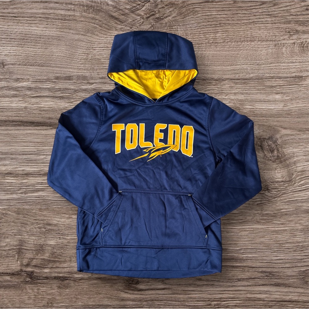 J. America Toledo Kids' Navy and Gold Hoodie
